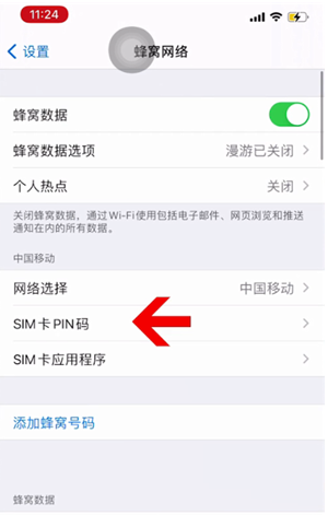 荣成苹果14维修网分享如何给iPhone14的SIM卡设置密码 